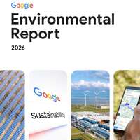 Couverture du rapport environnemental de Google