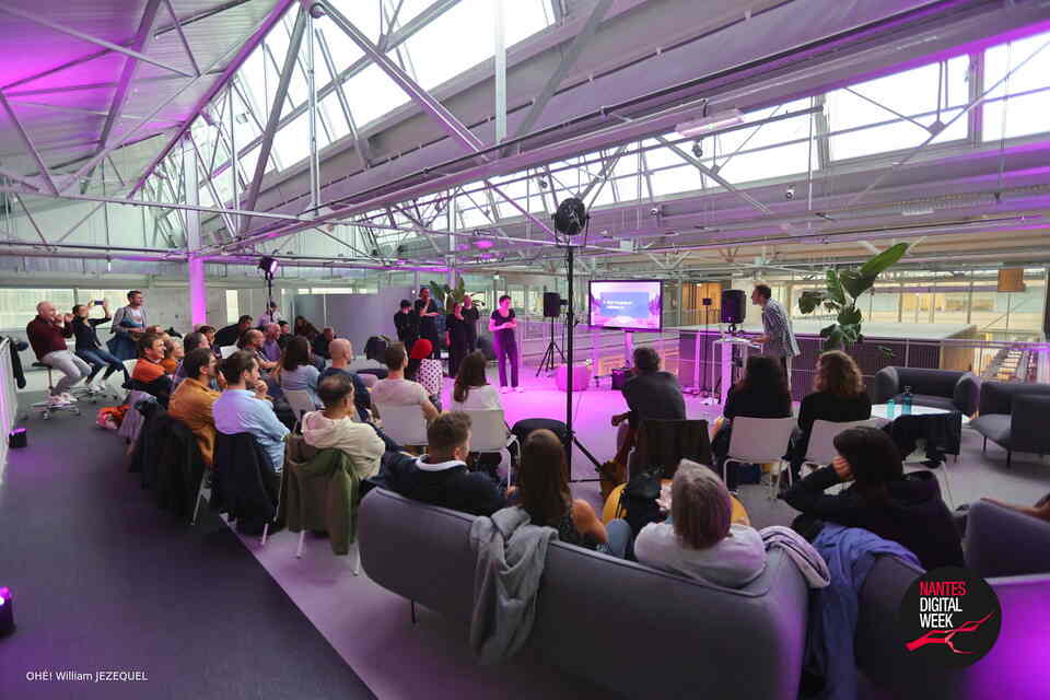 Le spectacle réalisé dans le cadre de la Nantes Digital Week